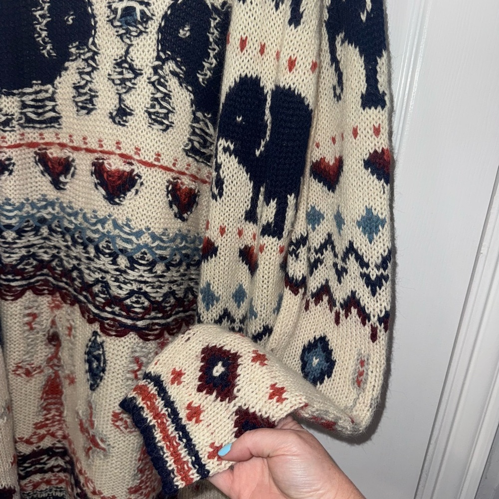 Calypso St. Barth 100% Alpaca Knit Cardigan - Picture 2 of 5